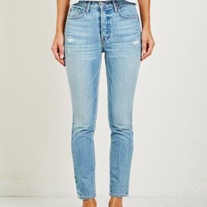 GRLFRND Karolina High-Rise Distressed Jean in Last Dance